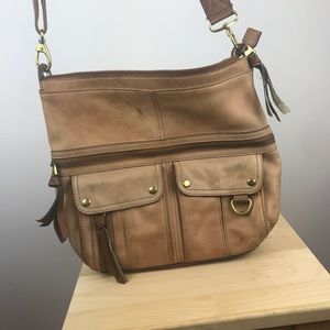 Fossil leather bag